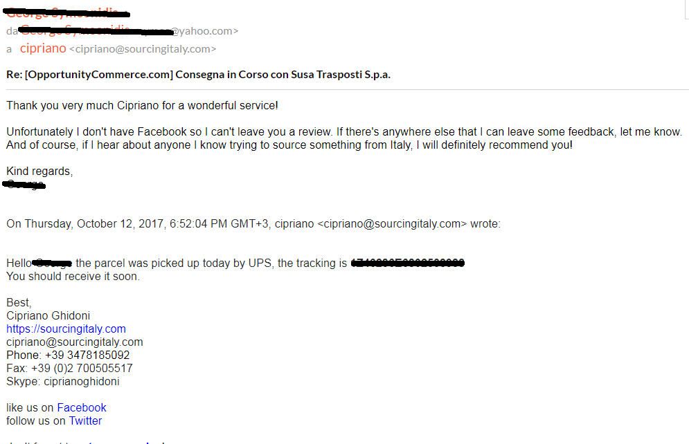 Sourcingitaly Opinions (76)